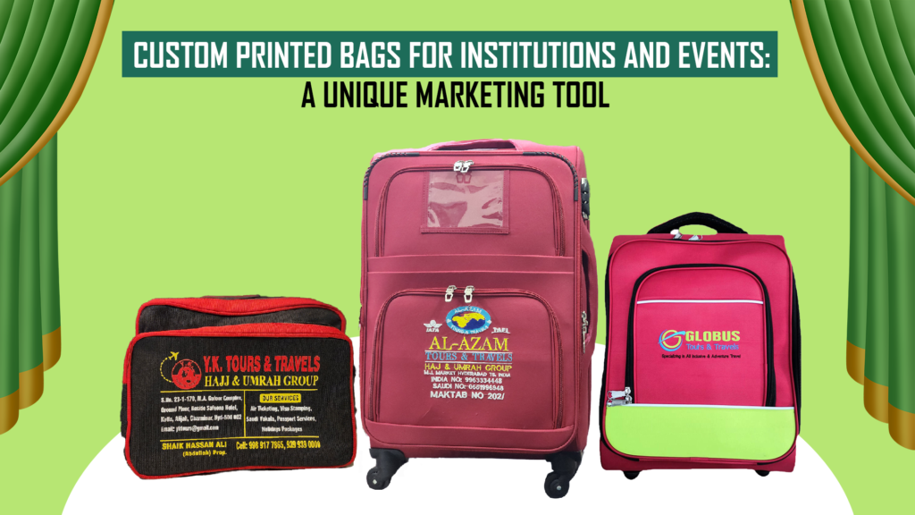 printed bag for institution and events