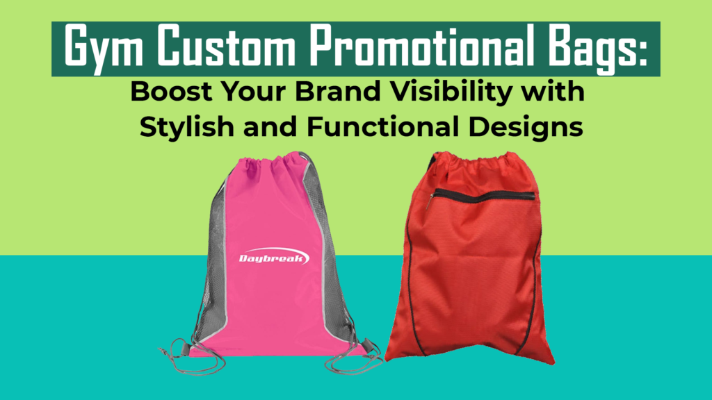 gym custom promotional bags